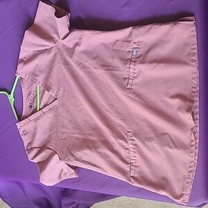 Figs mauve 3 pocket top